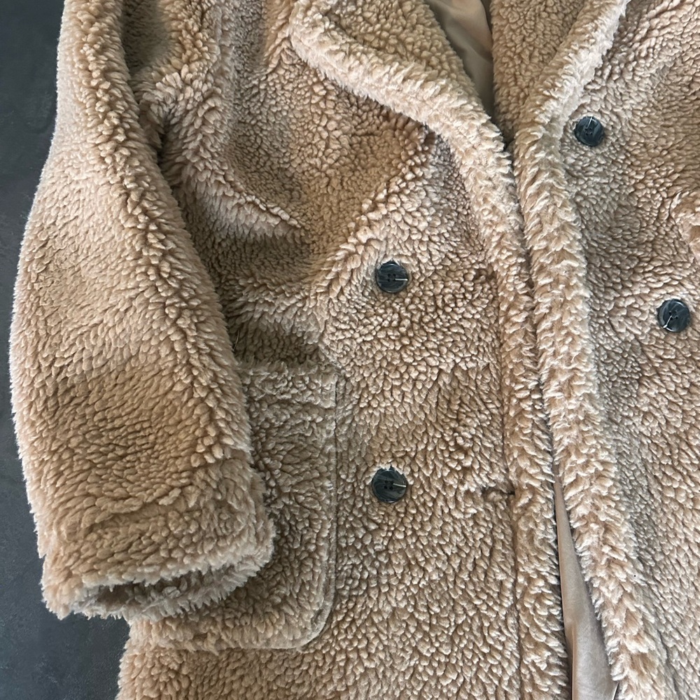 wild fable Teddy Pea Coat - Beige
